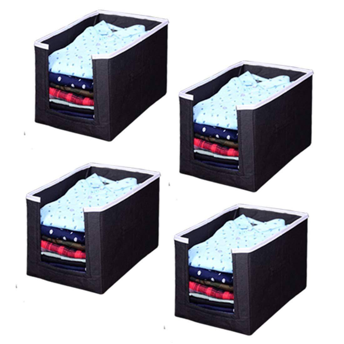 Closet Organizer-Foldable Shirts and Clothing Organizer Stackers(Pack of 4)