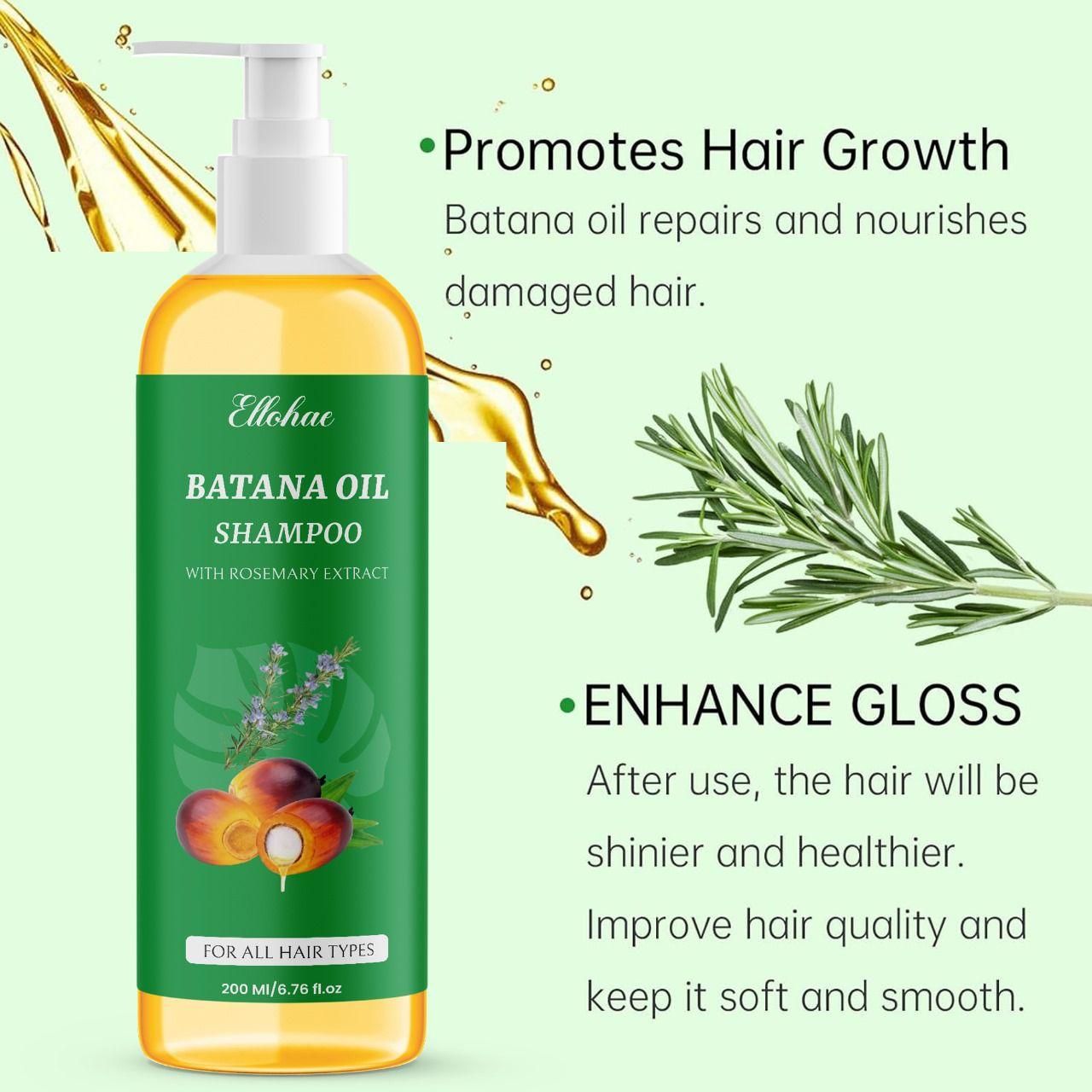 TryOnes BATANA OIL SHAMPOO with Rosemary Extract 400 ml Pack of 2